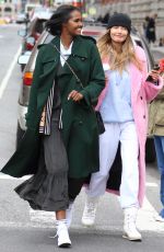 ALINA BAIKOVA and UBAH HASSAN Out in New York 04/16/2021