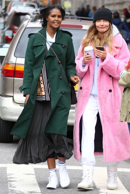 ALINA BAIKOVA and UBAH HASSAN Out in New York 04/16/2021