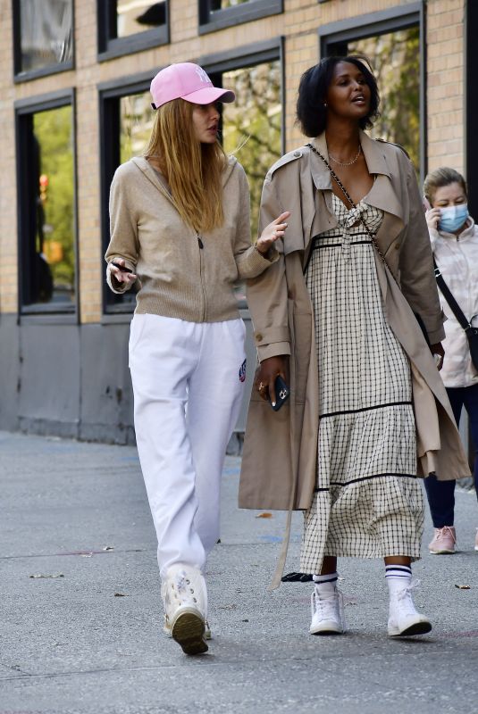 ALINA BAIKOVA and UBAH HASSAN Out in New York 04/20/2021