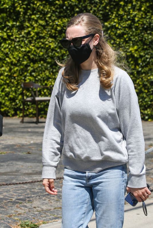 AMANDA SEYFRIED at Gracias Madre in West Hollywood 04/27/2021