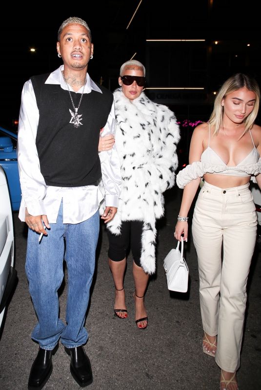 AMBER ROSE and CAMARYN SWANSON at The Nice Guy in West Hollywood 04/08/2021