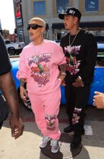 AMBER ROSE Arrives at a Pop-up Shop in Los Angeles 04/16/2021