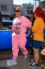 AMBER ROSE Arrives at a Pop-up Shop in Los Angeles 04/16/2021