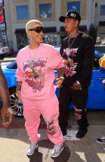 AMBER ROSE Arrives at a Pop-up Shop in Los Angeles 04/16/2021