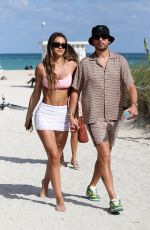 AMELIA and DELILAH HAMLIN at a Beach in Miami 04/04/2021
