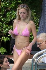AMELIA and DELILAH HAMLIN at a Beach in Miami 04/04/2021
