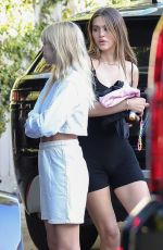 AMELIA and DELILAH HAMLIN at Her Home in West Hollywood 04/01/2021