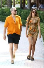 AMELIA HAMLIN and Scott Disick Out in Miami 04/07/2021