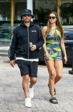 AMELIA HAMLIN and Scott Disick Out in Miami Beach 04/06/2021