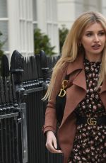 AMY HART Heading to a Business Meeting in London 04/15/2021
