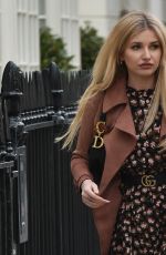 AMY HART Heading to a Business Meeting in London 04/15/2021