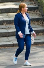 AMY SCHUMER on the Set of Life & Beth in New York 04/28/2021