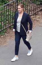 AMY SCHUMER on the Set of Life & Beth in New York 04/28/2021