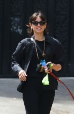 ANA DE ARMAS Out with Her Dog in Los Angeles 04/12/2021