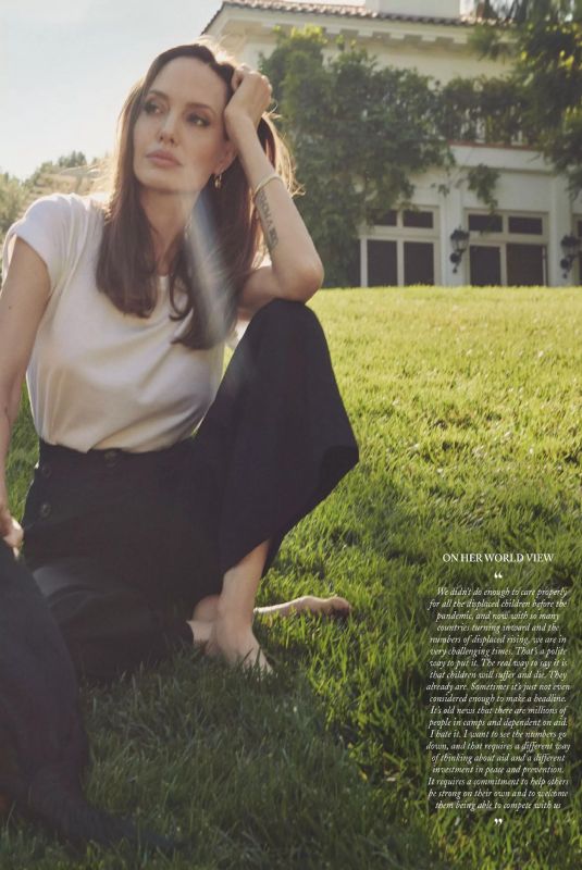 ANGELINA JOLIE in Vogue Magazine, UK March 2021 Issue