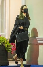 ANGELINA JOLIE Out for Dinner in West Hollywood 04/22/2021