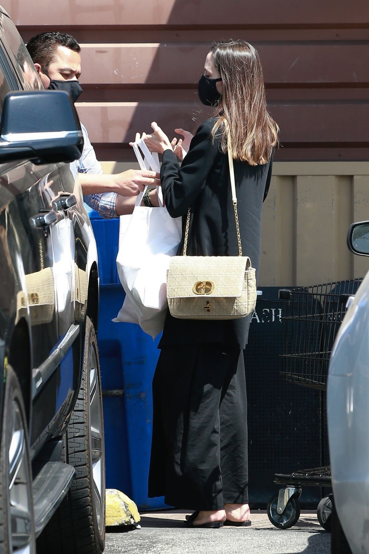 ANGELINA JOLIE Out Shopping for Flowers in Los Feliz 04/15/2021 ...