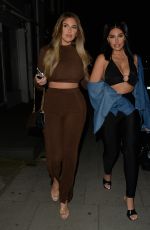 ANNA and MANDI VAKILI Leaves Elysee Bar in London 04/18/2021