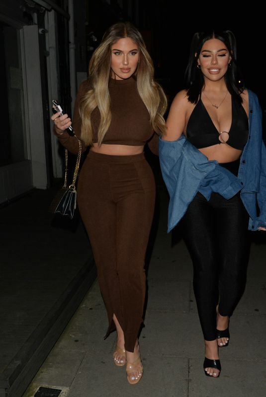 ANNA and MANDI VAKILI Leaves Elysee Bar in London 04/18/2021