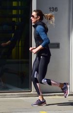 ANNA ELISABET EBERSTEIN Out Jogging in Chelsea 04/26/2021