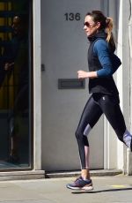 ANNA ELISABET EBERSTEIN Out Jogging in Chelsea 04/26/2021