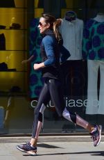 ANNA ELISABET EBERSTEIN Out Jogging in Chelsea 04/26/2021