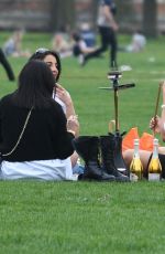 ANNA VAKILI Out with Friend in London 03/31/2021