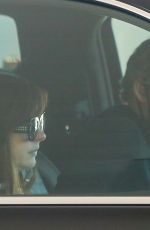ANNE HATHAWAY and Adam Shulman Out Driving in Los Angeles 04/26/2021
