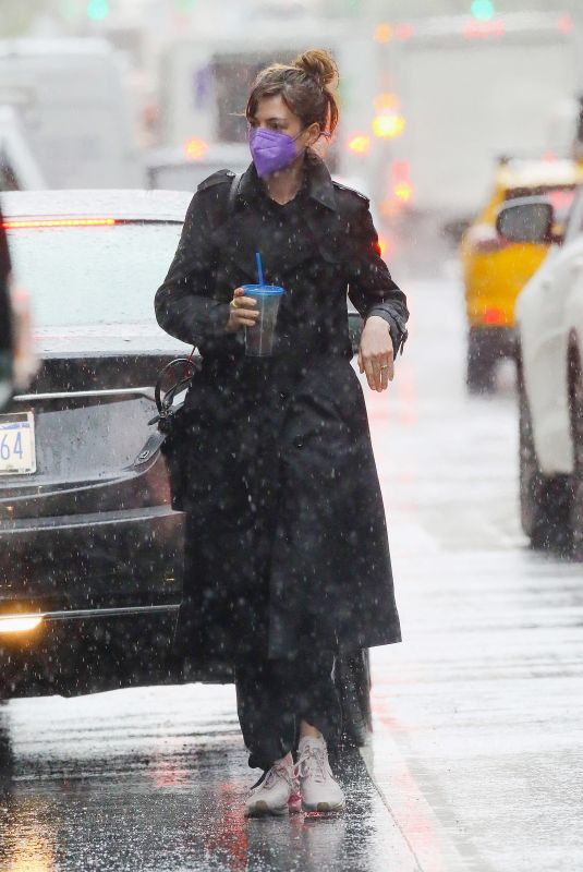 ANNE HATHAWAY Out and About in New York 04/15/2021