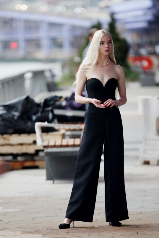 ANYA TAYLOR-JOY on the Set of a Photoshoot in New York 04/14/2021