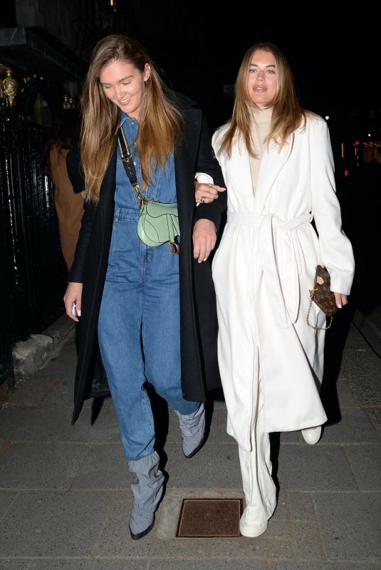 ARABELLA CHI and LORNA FLORENCE Night Out in London 04/14/22021