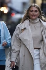 ARABELLA CHI Out with a Friend in Mayfair 04/22/2021