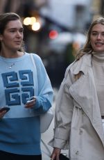 ARABELLA CHI Out with a Friend in Mayfair 04/22/2021