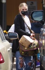 ASHLEE SIMPSON Out for Sushi in Studio City 04/25/2021