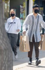 ASHLEE SIMPSON Out in Encino 04/14/2021