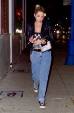 ASHLEY BENSON Out for Dinner at Delilah in Los Angeles 04/24/2021