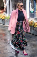 ASHLEY ROBERTS Arrives at Heart Radio Breakfast Show in London 04/22/2021