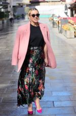 ASHLEY ROBERTS Arrives at Heart Radio Breakfast Show in London 04/22/2021