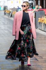 ASHLEY ROBERTS Arrives at Heart Radio Breakfast Show in London 04/22/2021