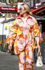 ASHLEY ROBERTS Arrives at Heart Radio in London 04/27/2021