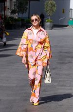 ASHLEY ROBERTS Arrives at Heart Radio in London 04/27/2021