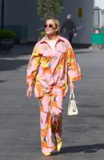 ASHLEY ROBERTS Arrives at Heart Radio in London 04/27/2021