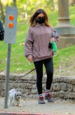 ASHLEY TISDALE and Christopher French Out with Their Dogs in Los Feliz 04/07/2021