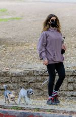 ASHLEY TISDALE and Christopher French Out with Their Dogs in Los Feliz 04/07/2021