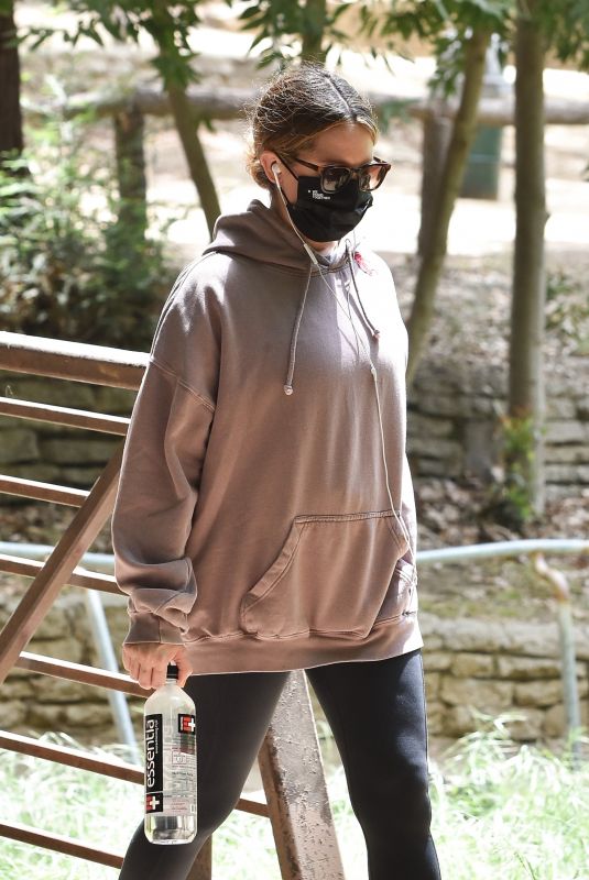ASHLEY TISDALE Out Hiking in Los Feliz 04/14/2021