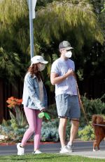 AUBREY PLAZA and Jeff Out with Their Dogs in Los Feliz 04/06/2021