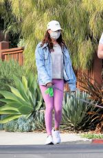 AUBREY PLAZA and Jeff Out with Their Dogs in Los Feliz 04/06/2021