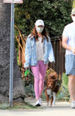 AUBREY PLAZA and Jeff Out with Their Dogs in Los Feliz 04/06/2021