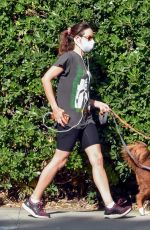 AUBREY PLAZA Out with Her Dogs in Los Feliz 04/20/2021