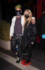 AVRIL LAVIGNE and Mod Sun at BOA Steakhouse in Los Angeles 04/22/2021